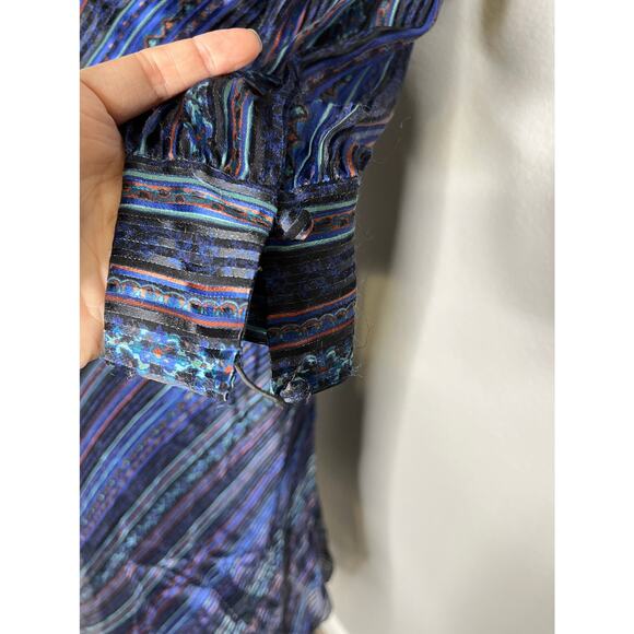 VERONICA BEARD Dita Printed Devore-satin Midi Dress 2 - Picture 5 of 12